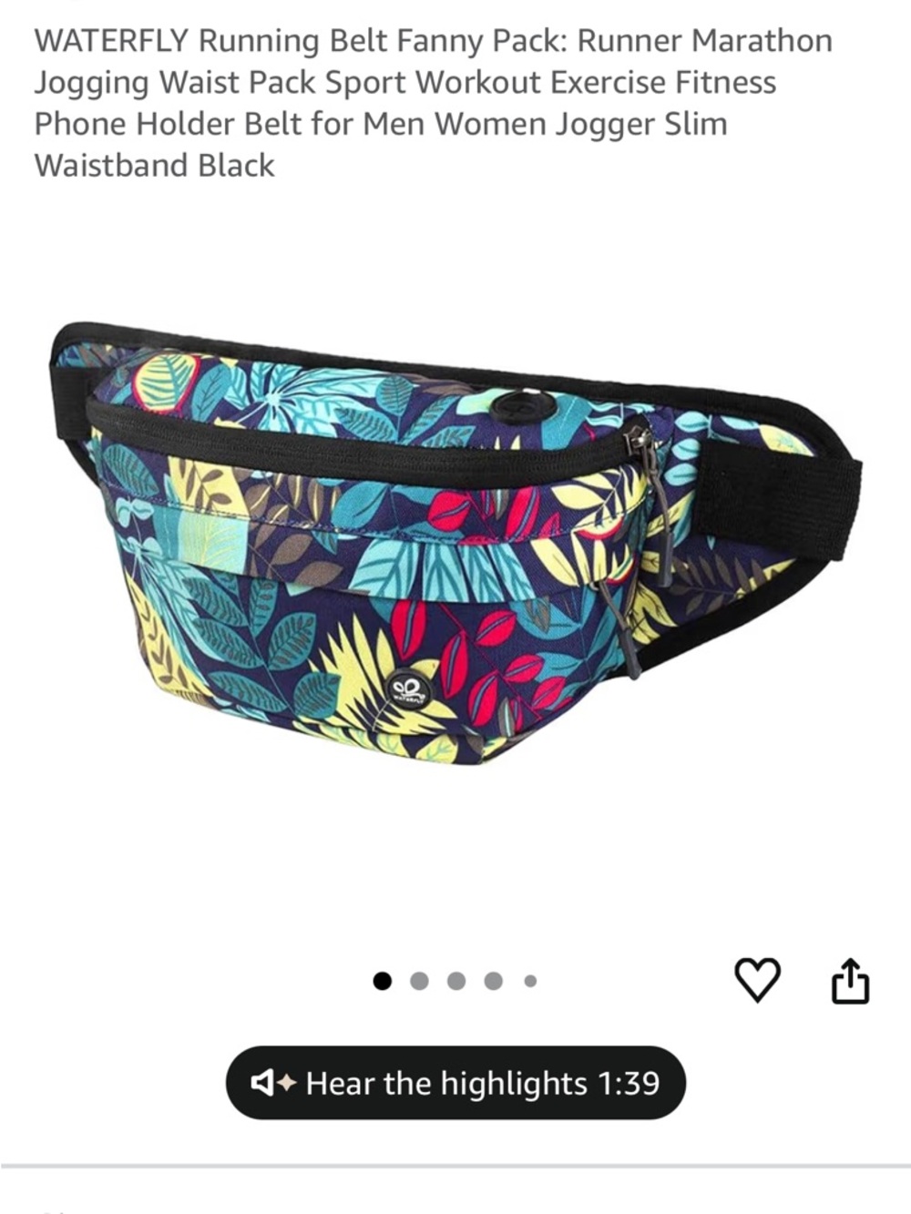 Fanny Pack - belt bag - Blue Multi